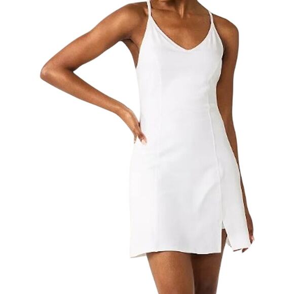 SO Junior Sporty Mini Tennis Dress Skort Spaghetti Straps Activewear White S - Picture 1 of 7
